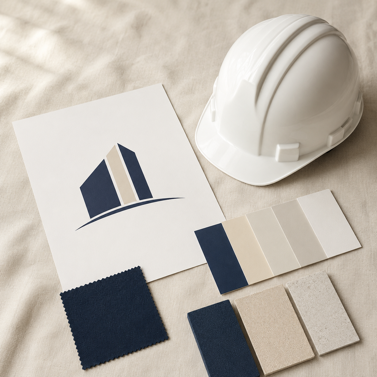 Set up your brand colors and logo for custom hard hats