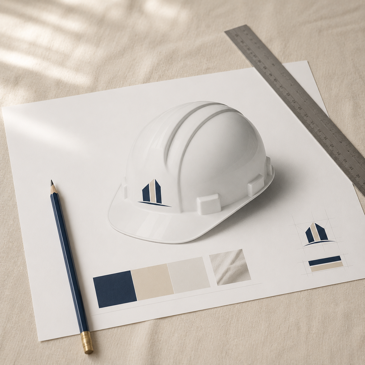 We create a design proof of your custom hard hat