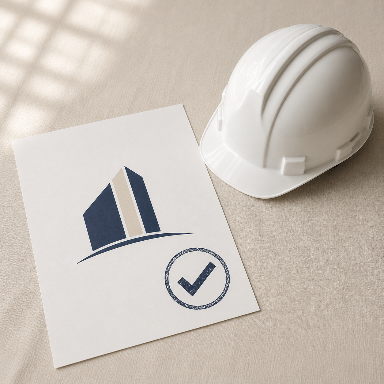 You approve the proof for your custom hard hats