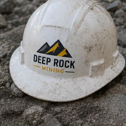 Custom hard hats for mining and demolition