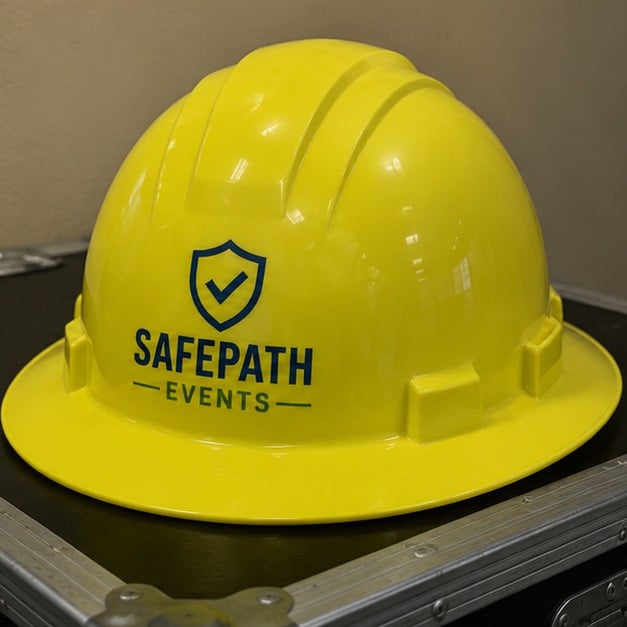 Custom hard hats for events and safety teams