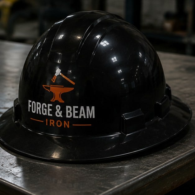 Custom hard hats for welders and ironworkers