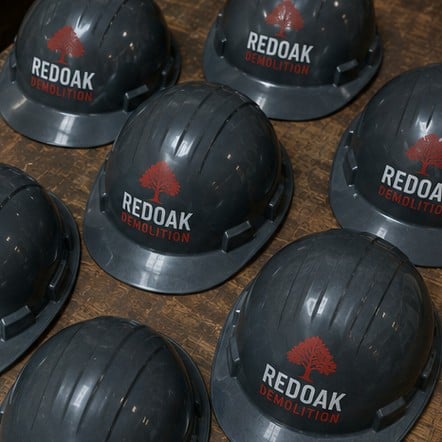 Custom hard hats for small business crews