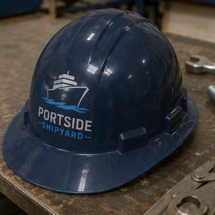 OSHA-compliant custom hard hats